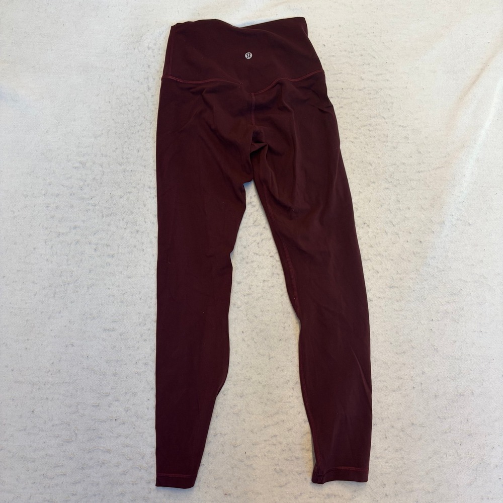 Lululemon Align Leggings Womens 4 Burgundy High Rise Full Length Yoga Pants